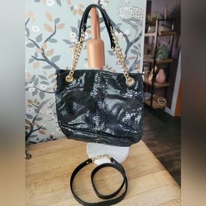 Michael Kors Black Dual Strap Crossbody Or Chain Handles Amazing Condition 🔥👀